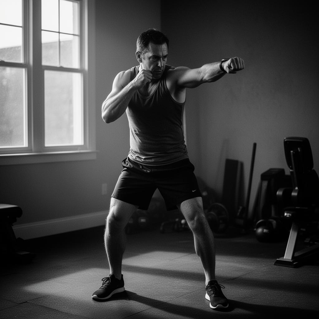 Shadowboxing at home